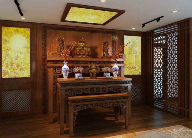 Người dân Việt Nam có truyền thống thờ Phật và thờ gia tiên trong không gian sống của gia đình