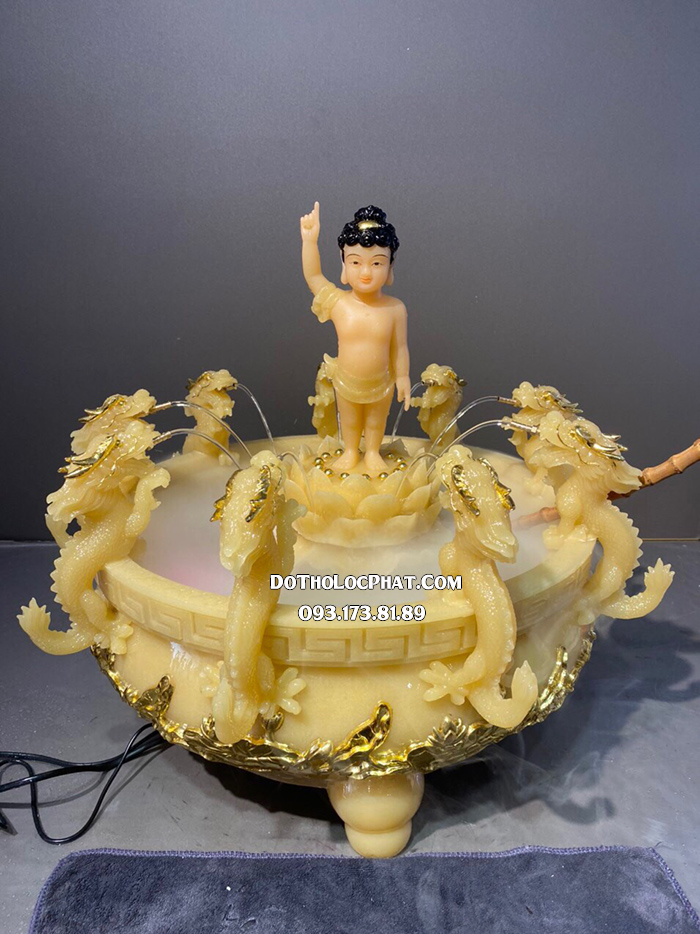 Chậu tắm Phật và tượng Phật Đản Sanh tại cửa hàng Đồ Thờ Lộc Phát